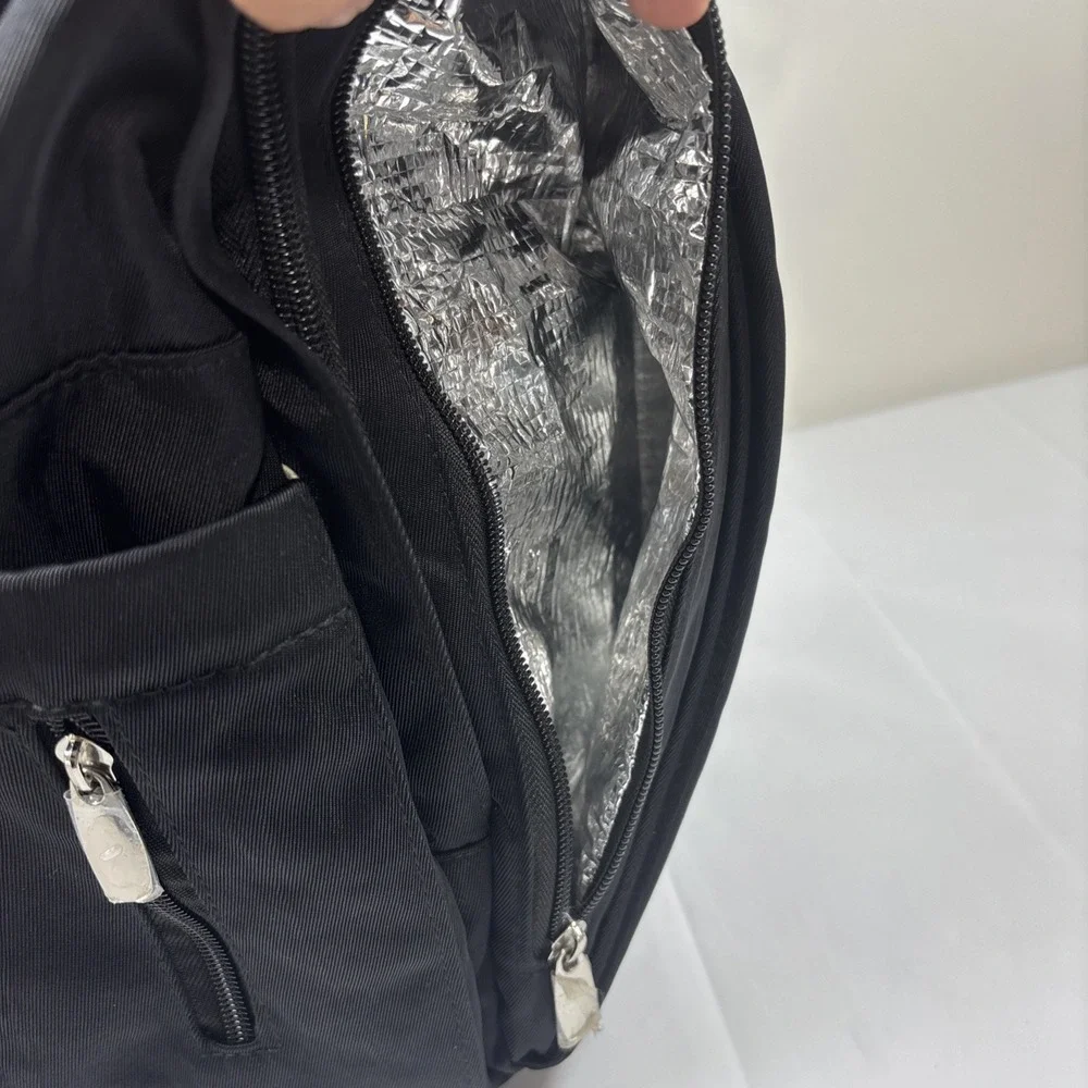 Aardman‎ Hibaby Diaper Lap Top Bag Pockets BackPack Bottle & Wipes Storage Black
